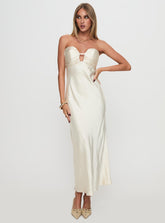 Cyprian Strapless Maxi Dress Champagne